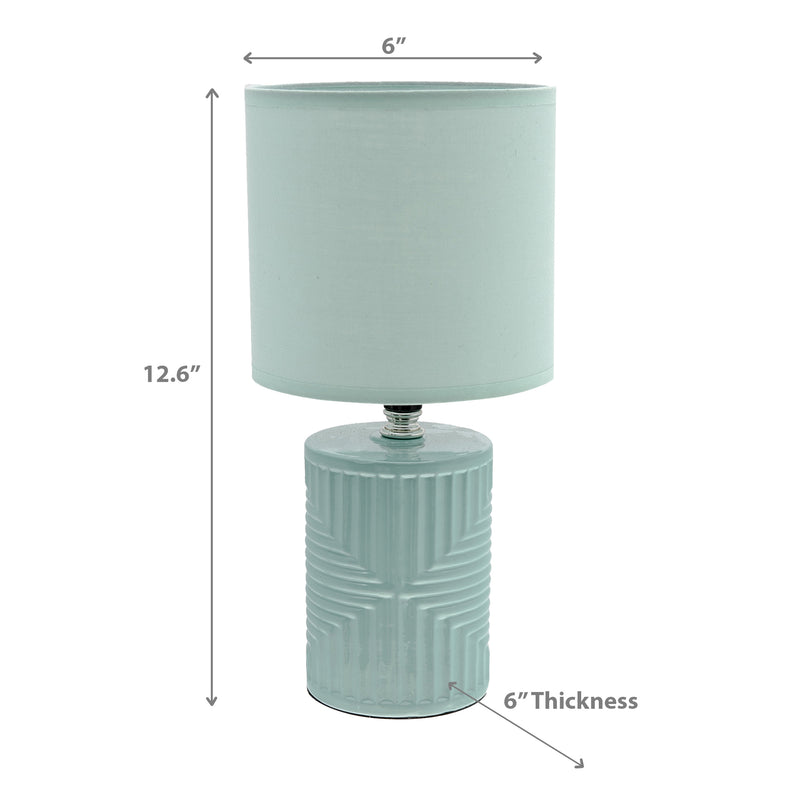 Ceramic Table Lamp With Shade Equator