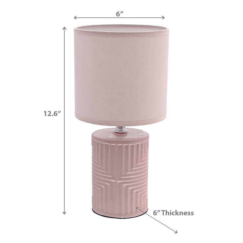 Ceramic Table Lamp With Shade Equator