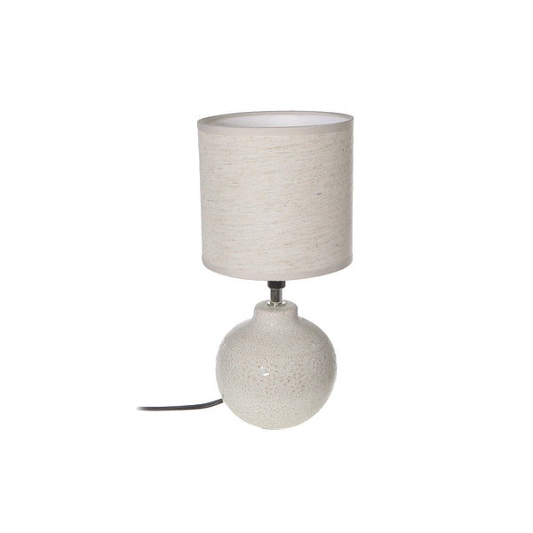 Ceramic Table Lamp With Shade Amishi Ivory
