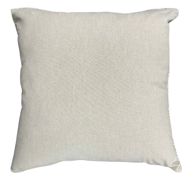 Cotton Linen Natural Yarn Cushion 22 X 22 - Set of 2