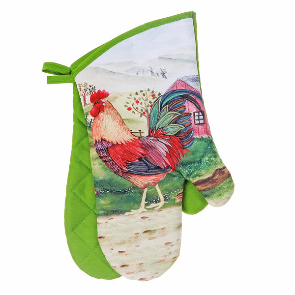 Oven Mitts 2PC Roosters - Set of 2