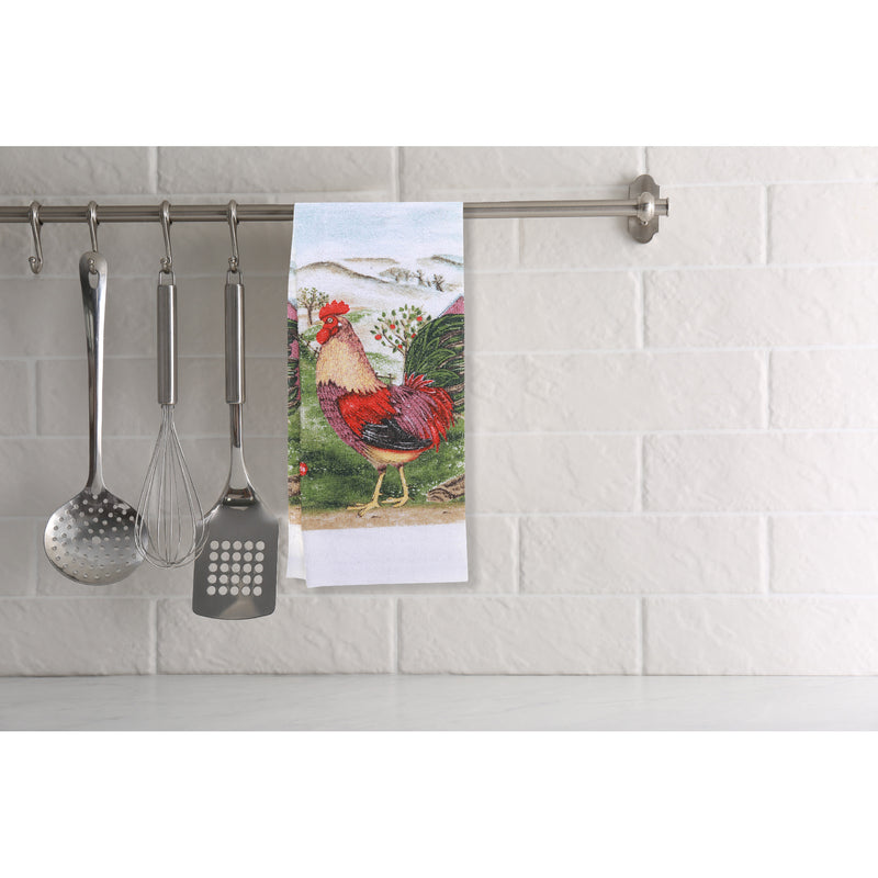 Hand Towel Roosters - Set of 6