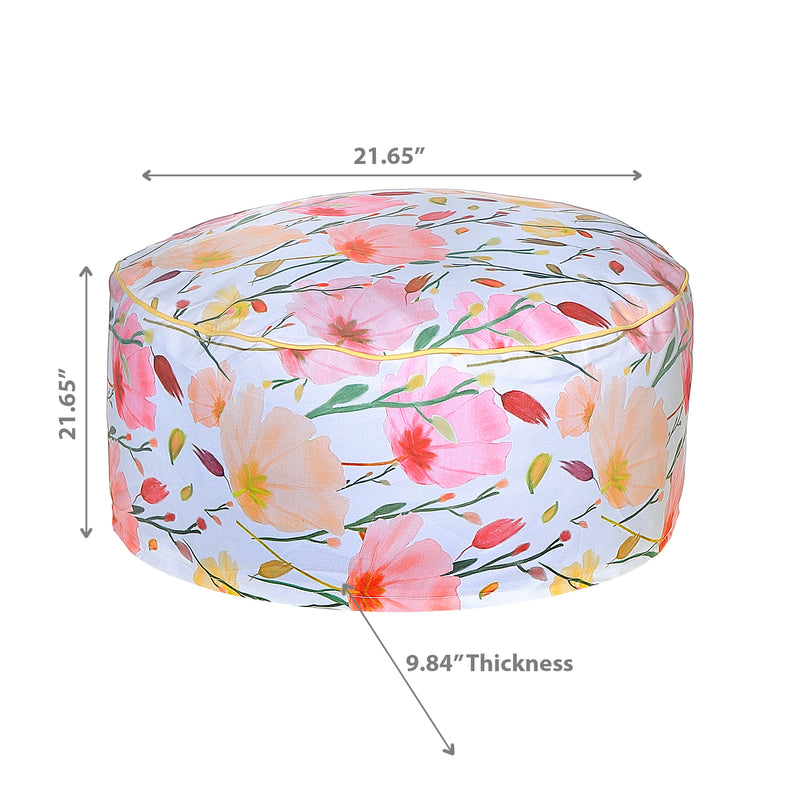 April Outdoor Inflatable Pouf Poppy 22 X 22
