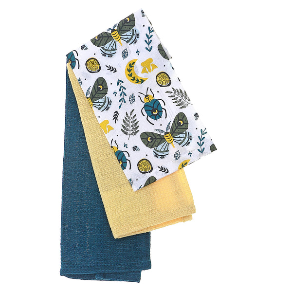 Dish Cloth Set Of 3 PCs Butterfly & Beetle - Set of 2