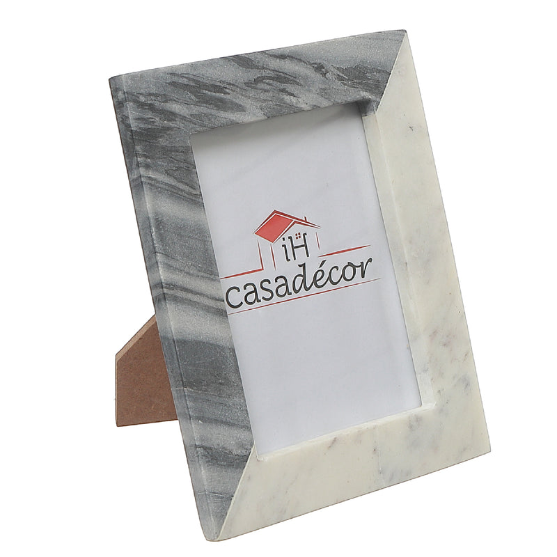 Marble White & Grey Picture Frame