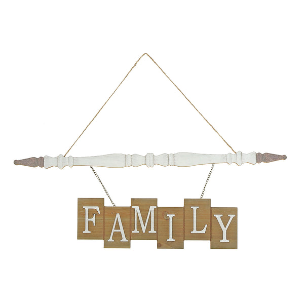 Hanging Wooden Chain Sign Family