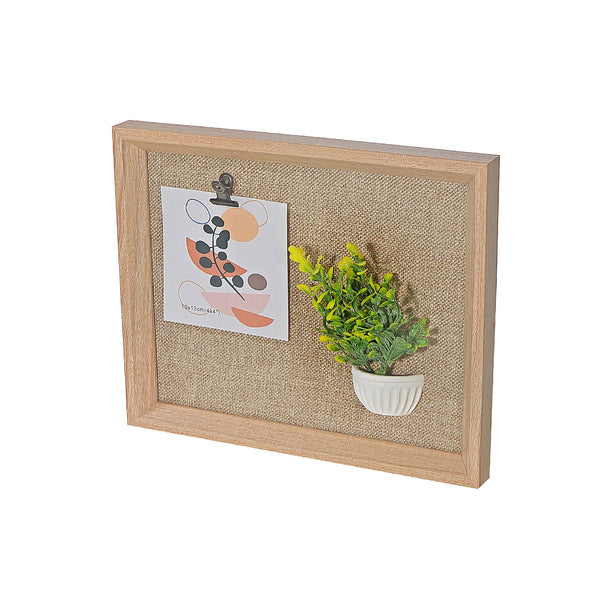 MDF Collage Clip Frame With Faux Plants 4X4