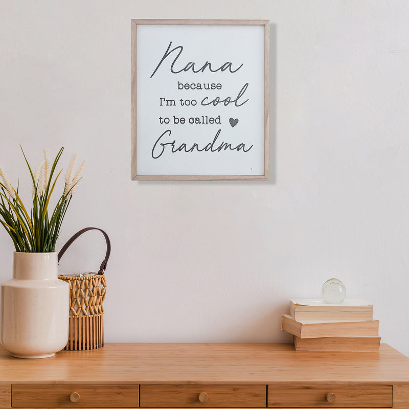 Framed Wood Sign For Grandma