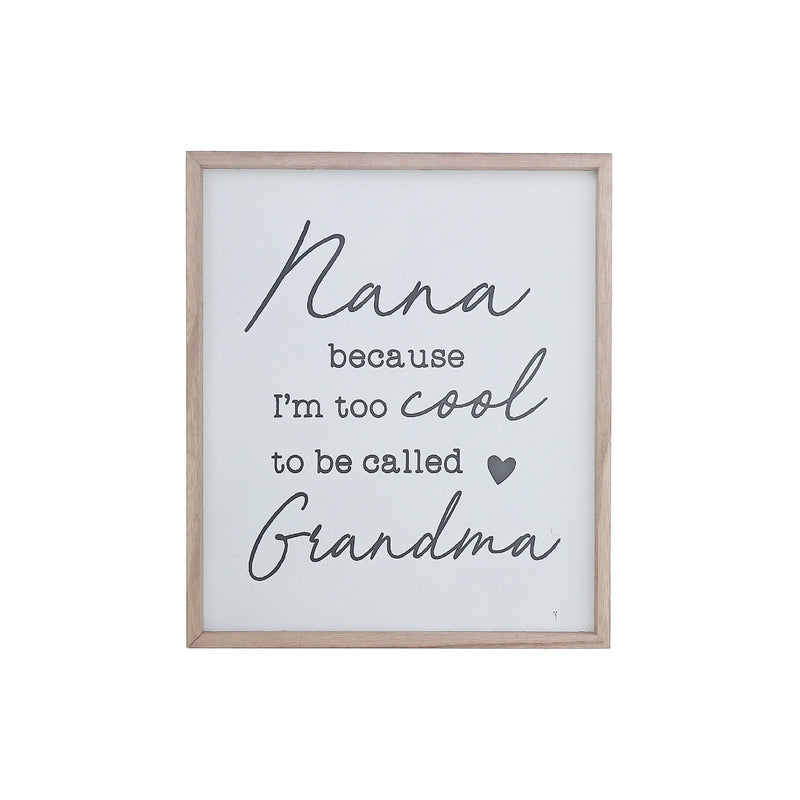 Framed Wood Sign For Grandma