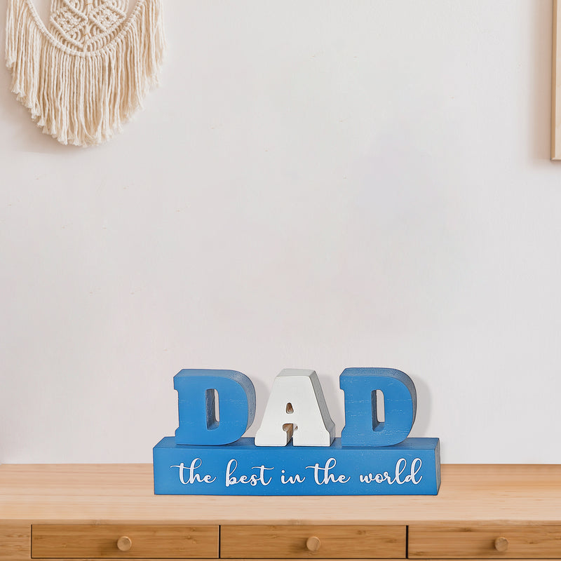 Wood Block Dad The Best In The World