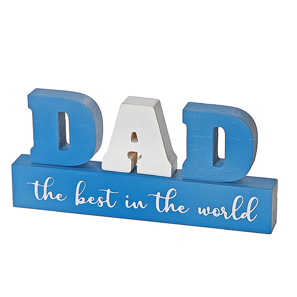 Wood Block Dad The Best In The World