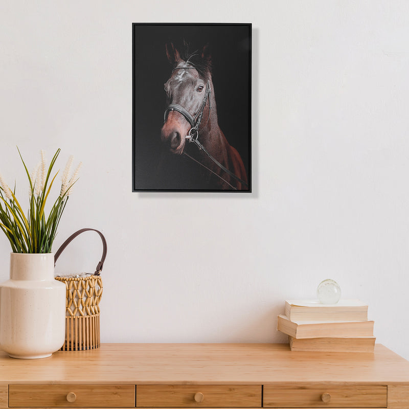 Framed Canvas Wall Art Horse