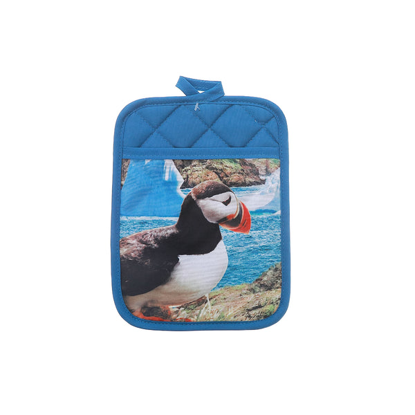 Pot Holder With Pocket Puffin - Set of 6