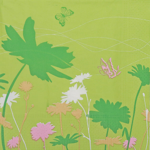 20 Pack Luncheon 3 Ply Napkin Summer Field Flowers - Set of 6