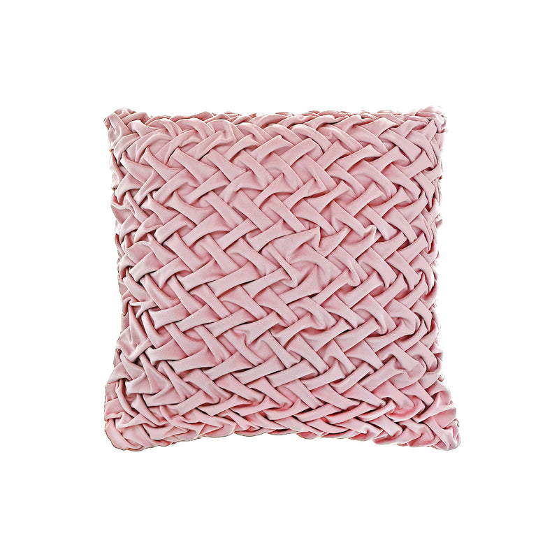 Monica Briaded Cushion Pale Pink 18 X 18 - Set of 2