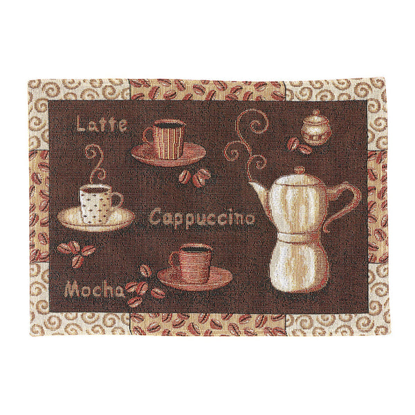Tapestry Placemat (Coffee Drinks) (13 X 18) - Set of 12