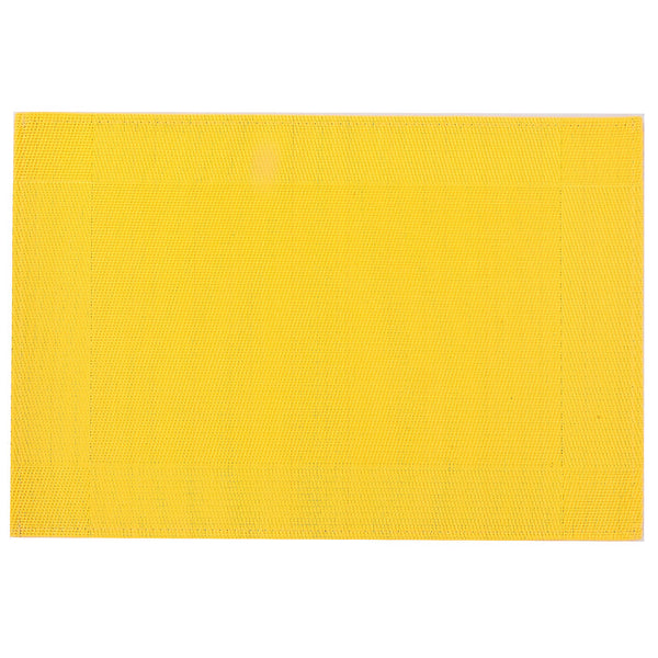Vinyl Placemat (Classic) (Yellow) - Set of 12