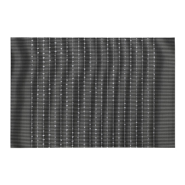 Vinyl Cotton Placemat Pinstripe Black - Set of 12
