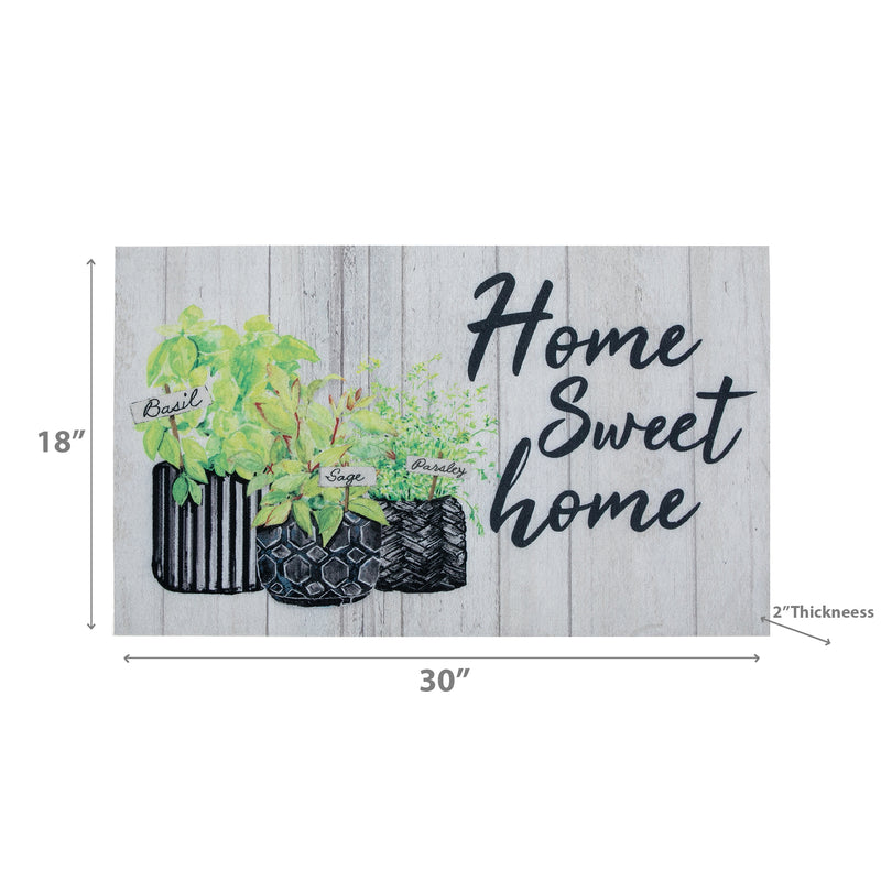 Printed Rubber Floor Mat Home Sweet Home