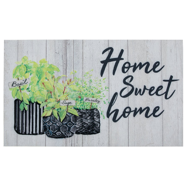 Printed Rubber Floor Mat Home Sweet Home