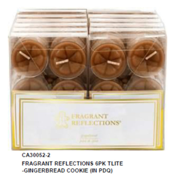 Fragrant Reflection  6Pk Tealights (Gingerbread Cookie) - Set of 3