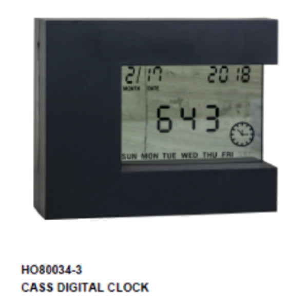 Cass Digital Clock (Black)