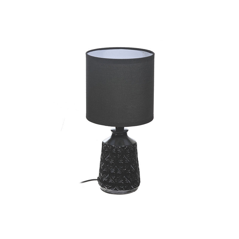 Ceramic Table Lamp With Shade (Claire) (Black)