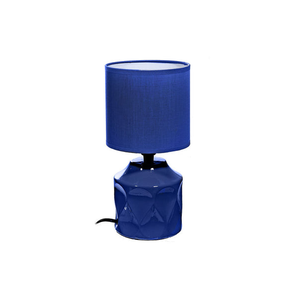 Ceramic Table Lamp With Shade (Impression) (Navy Blue)
