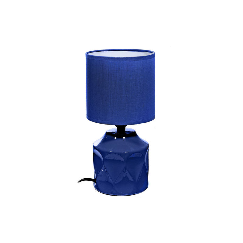 Ceramic Table Lamp With Shade (Impression) (Navy Blue)