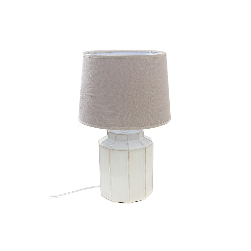 Ceramic Table Lamp With Shade (Pleats)