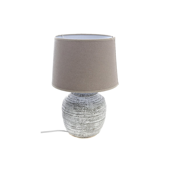 Ceramic Table Lamp With Shade (Stone)
