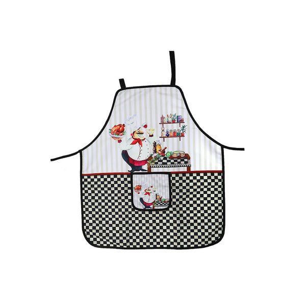Apron With Pocket (Chef Serving Chicken) - Set of 2