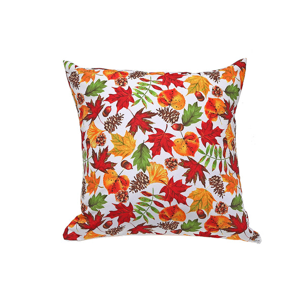 Polyester Digital Print Cushion (Autumn Foliage) (18 X 18) - Set of 2