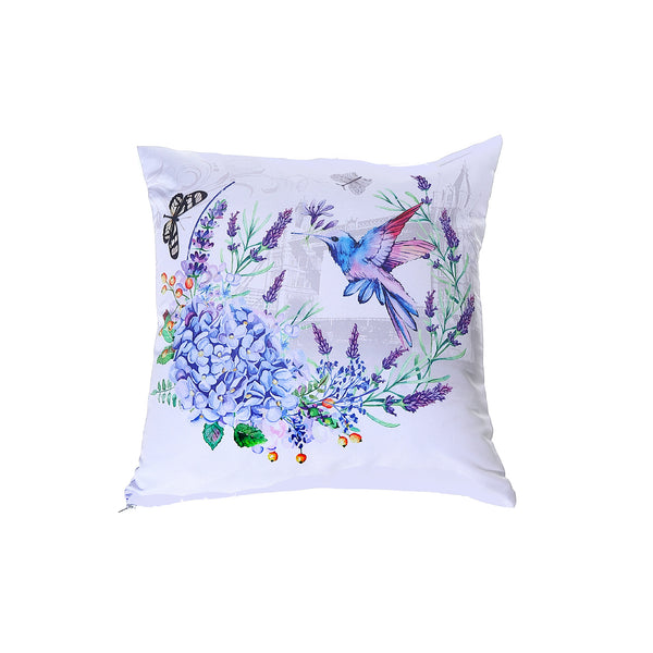 Polyester Digital Print Cushion Hummingbird 18 X 18 - Set of 2