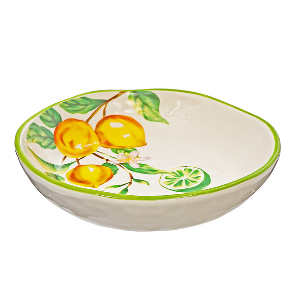 Ceramic Lemon Round Plate 8.35" - Set of 2