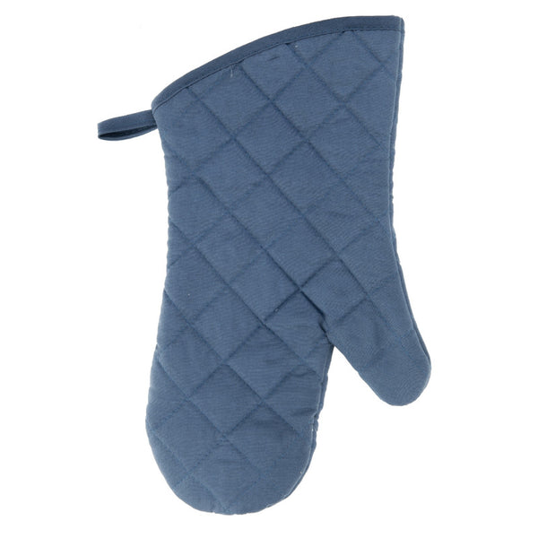 Quilted Oven Mitt (Blue) (7.5" X  13") - Set of 4