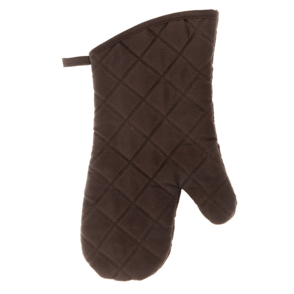 Quilted Oven Mitt (Chocolate) (7.5" X  13") - Set of 4