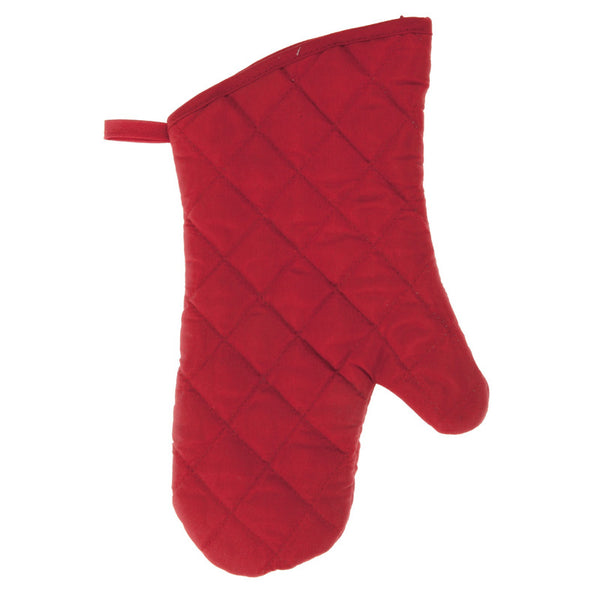 Quilted Oven Mitt (Red) (7.5" X  13") - Set of 4