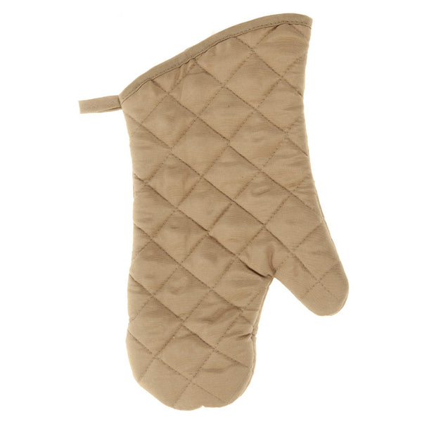 Quilted Oven Mitt (Taupe) (7.5" X  13") - Set of 4