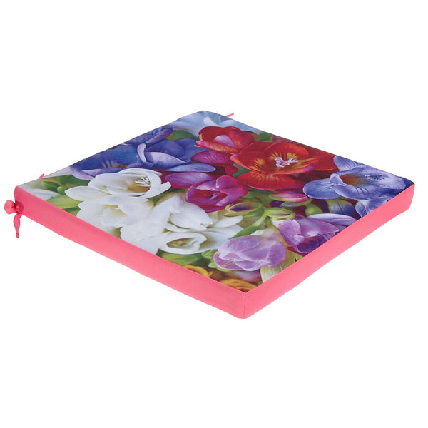 Polyester Photo Print Outdoor Chairpad (Angelika) - Set of 2