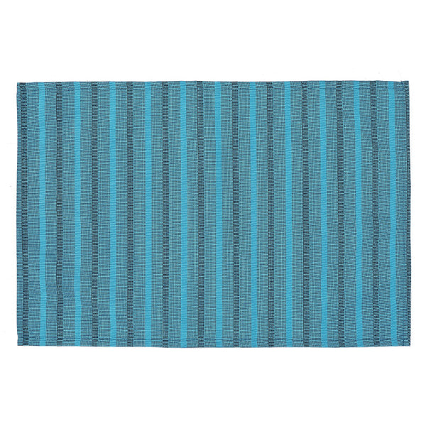 Stripe Outdoor Placemat (Blue) - Set of 12