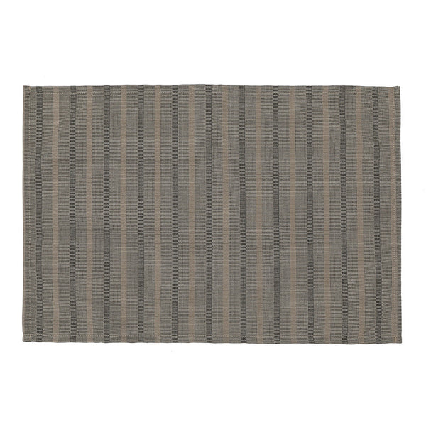 Stripe Outdoor Placemat (Taupe) - Set of 12