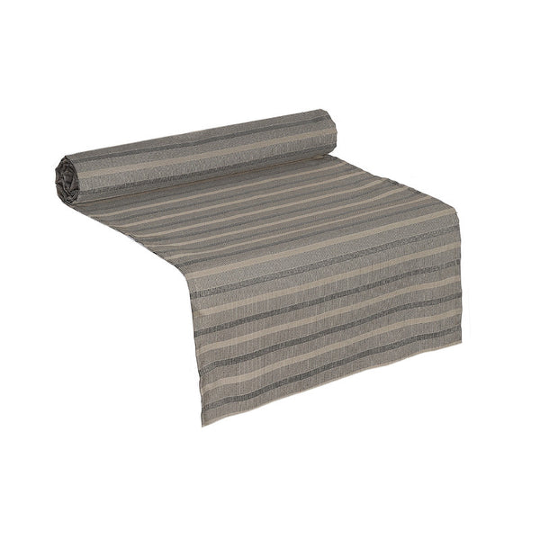 Stripe Outdoor Table Runner 63" (Taupe) 