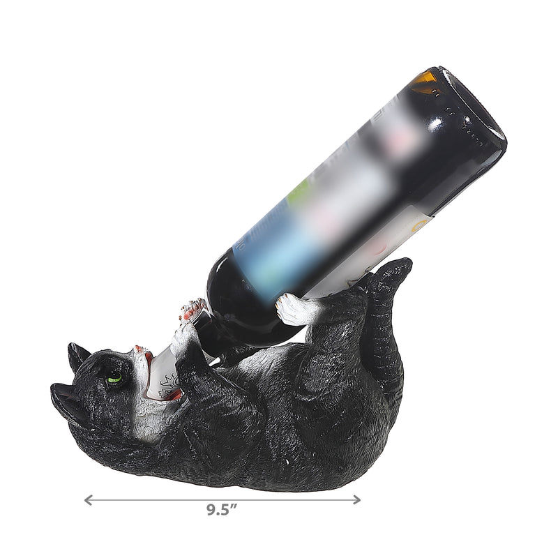 Wine Bottle Holder Cat On Back