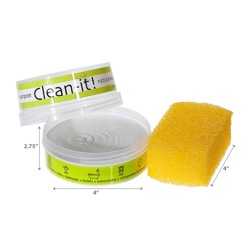 Clean It Cleaning Stone With Sponge - Set of 2