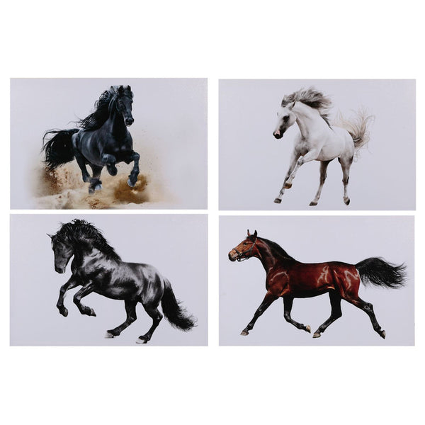 Canvas Wall Art (Galloping Horses) (16 X 24) (Asstd)-Set of 4