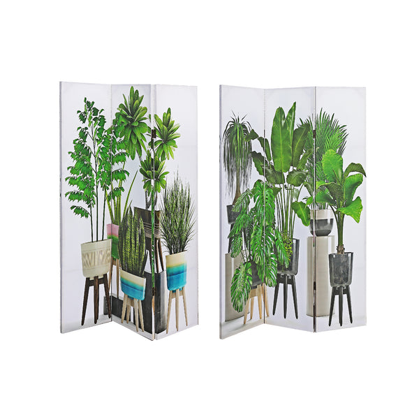 Double Sided Canvas Screen Potted Plants
