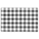 Plastic Placemat (White Buffalo Plaid) - Set of 12
