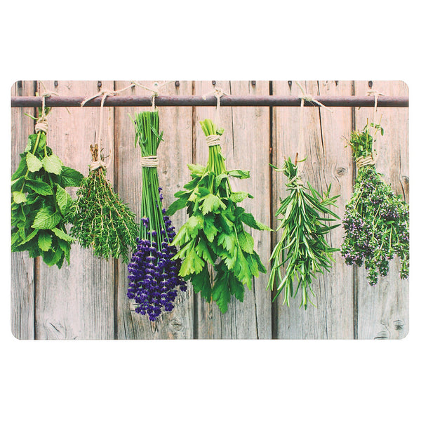 Plastic Placemat (Hanging Herbs) - Set of 12