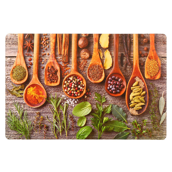 Plastic Placemat (Spices And Herbs) - Set of 12
